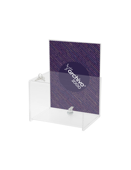 BUZON SUGERENCIAS ARCHIVO 2000 LLAVE POLIESTIRENO TPTE.175X220X160 MM