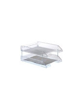 BANDEJA SOBREMESA ARCHIVO 2000 PLASTICO TPTE. CRISTAL 340X260X60 MM 2