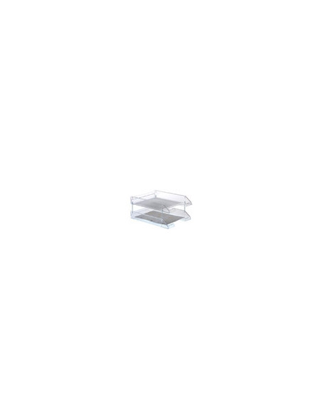 BANDEJA SOBREMESA ARCHIVO 2000 PLASTICO TPTE. CRISTAL 340X260X60 MM