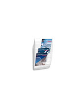 EXPOSITOR MURAL PARED 5 COMPARTIMENTOS TPTE.Y BLANCO 580X122X350M 2