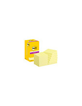 BLOC NOTAS ADH. POST-IT SUPER STICKY 76X76MM 12UD. AM.CANARIO 2