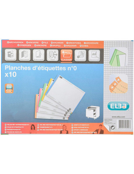 ETIQUETAS PAPEL GIO 400022782 TIRA VISORES 350UD.