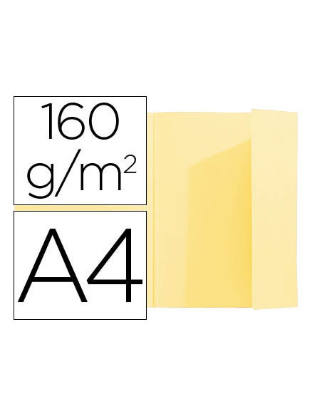 SUBCARPETA A4 160 GR. EXACOMPTA 1 SOLAPA AMARILLO