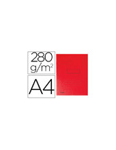 SUBCARPETA RECICLADA A4 280 GR. EXACOMPTA 2 SOLAPAS ROJO 2
