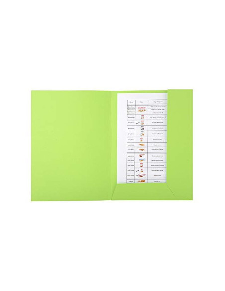 SUBCARPETA RECICLADA A4 280 GR. EXACOMPTA 2 SOLAPAS VERDE