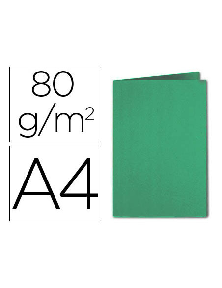 SUBCARPETA A4 80 GR. FINO EXACOMPTA VERDE PINO C/100