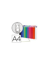 CARPETA 2A 30MM REDONDAS EXACOMPTA A4 CARTON FORRADO COL.SURT. 2