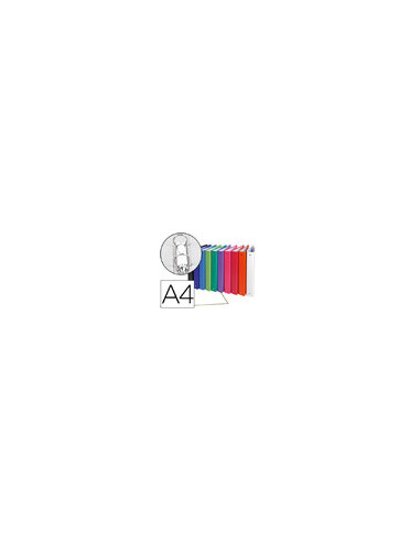 CARPETA 2A 30MM REDONDAS EXACOMPTA A4 CARTON FORRADO COL.SURT.