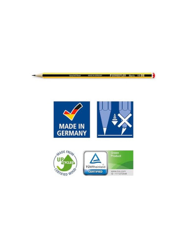 LAPICES GRAFITO STAEDTLER NORIS N.0 2B
