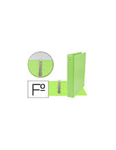CARPETA LIDERPAPEL 4A 40 MM REDONDAS PLASTICO FL.COL.VER. PISTACHO 2