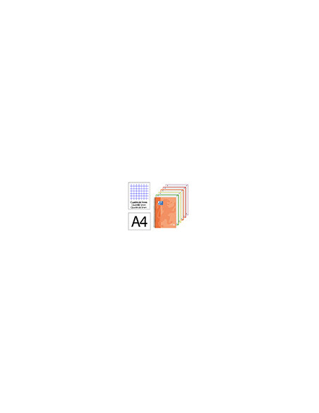 CUADERNO ESP. OXFORD OPTIK A4 T.PLASTICO MICRO 5MM 120H, ROSA