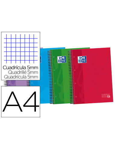 CUADERNO ESP. OXFORD OPTIK A4 T.EXTRA MICRO 5MM 3B.120H 90GR. RJ.