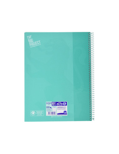 CUADERNO ESP. OXFORD EBOOK A4 T.EXTRA 5MM 80H 90GR. MENTA