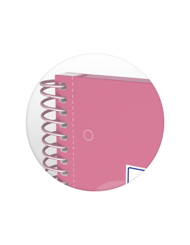 CUADERNO ESP. OXFORD A4 T.EXTRA MICRO 5MM 80H ROSA DULCE