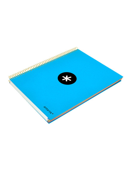 CUADERNO ESP. ANTARTIK A4 T.FORRADA MICRO HOR. 5B 4T.120H.100GR.AZ.