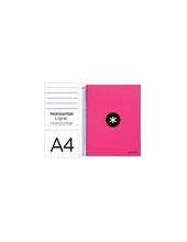 CUADERNO ESP. ANTARTIK A4 T.FORRADA MICRO HOR. 5B 4T.120H.100GR.RO 2