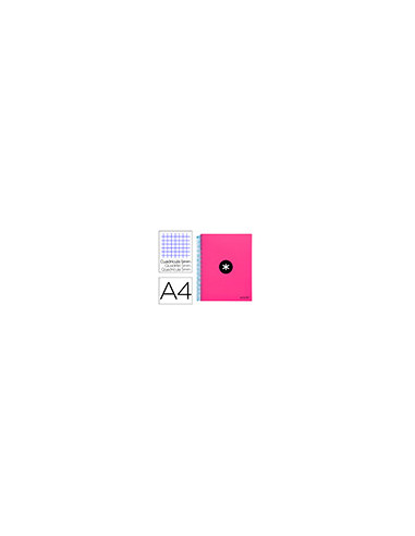CUADERNO ESP. ANTARTIK A4 T.FORRADA MICRO 5MM 5B 4T.120H.100GR.ROSA