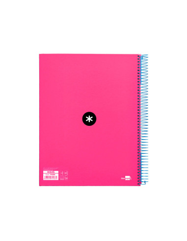 CUADERNO ESP. ANTARTIK A4 T.FORRADA MICRO 5MM 5B 4T.120H.100GR.ROSA