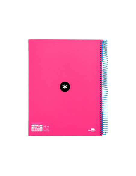 CUADERNO ESP. ANTARTIK A4 T.FORRADA MICRO 5MM 5B 4T.120H.100GR.ROSA