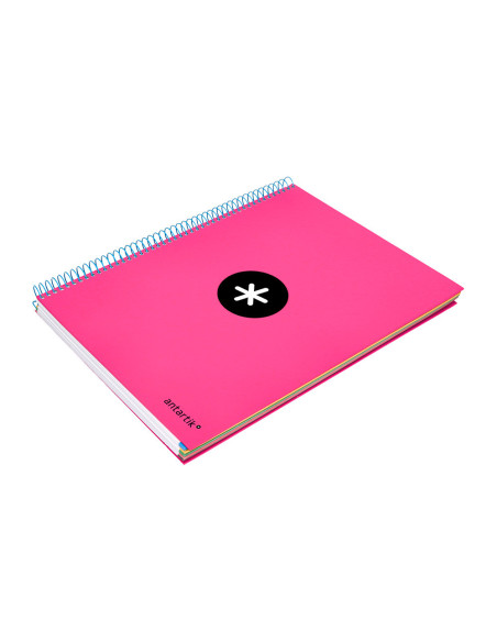 CUADERNO ESP. ANTARTIK A4 T.FORRADA MICRO 5MM 5B 4T.120H.100GR.ROSA