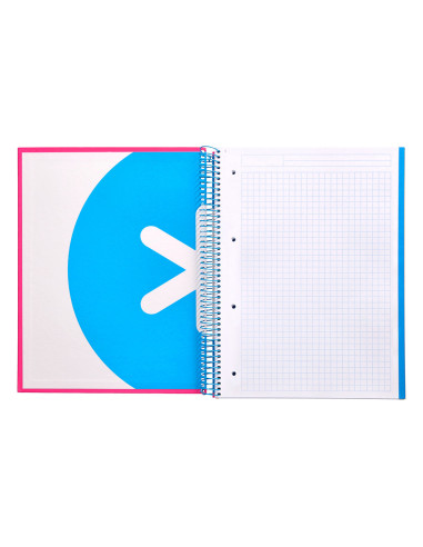 CUADERNO ESP. ANTARTIK A4 T.FORRADA MICRO 5MM 5B 4T.120H.100GR.ROSA