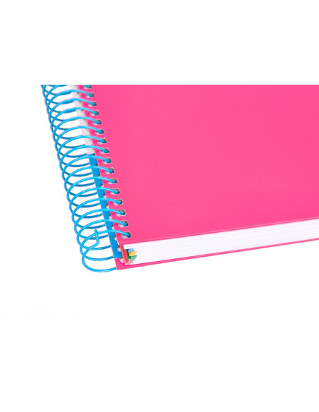 CUADERNO ESP. ANTARTIK A4 T.FORRADA MICRO 5MM 5B 4T.120H.100GR.ROSA