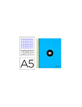 CUADERNO ESP. ANTARTIK A5 T.FORRADA MICRO 5MM 5B 6T.120H.100GR.AZ. FL 2