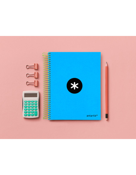 CUADERNO ESP. ANTARTIK A5 T.FORRADA MICRO 5MM 5B 6T.120H.100GR.AZ. FL