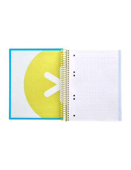 CUADERNO ESP. ANTARTIK A5 T.FORRADA MICRO 5MM 5B 6T.120H.100GR.AZ. FL