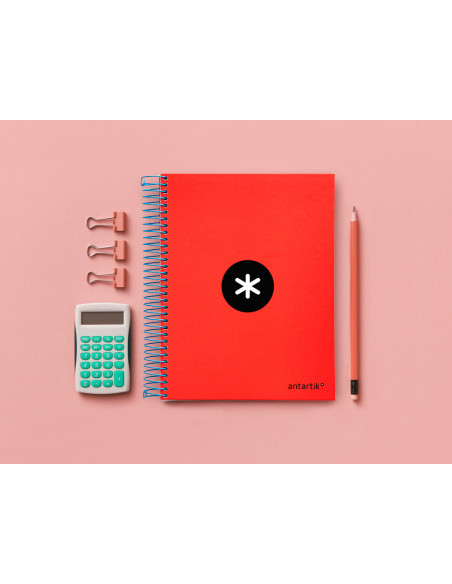 CUADERNO ESP. ANTARTIK A5 T.FORRADA MICRO 5MM 5B 6T.120H.100GR.RJ.