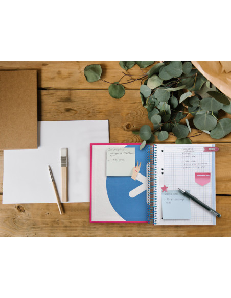 CUADERNO ESP. ANTARTIK A5 T.FORRADA MICRO 5MM 5B 6T.120H.100GR.ROSA
