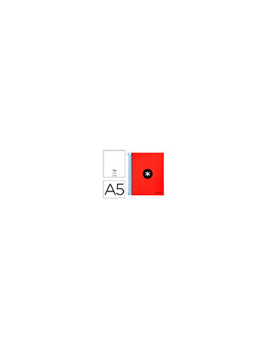 CUADERNO ESP. ANTARTIK A5 T.FORRADA MICRO LISO 5B 6T. 120H.100GR.RJ.