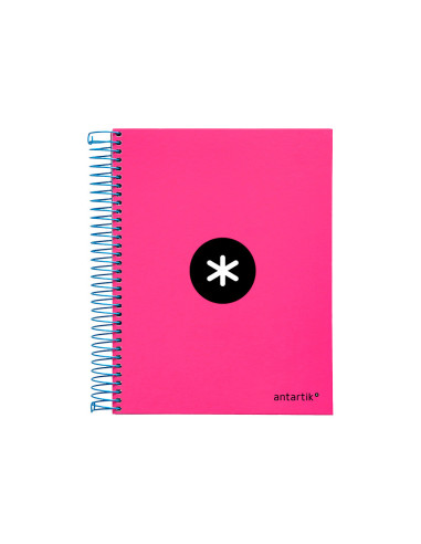 CUADERNO ESP. ANTARTIK A5 T.FORRADA MICRO LISO 5B 6T.120H.100GR.ROSA