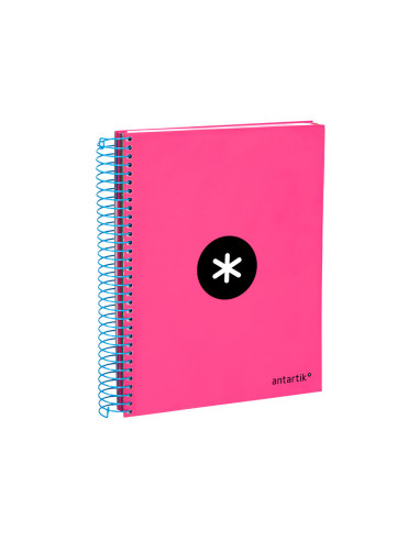 CUADERNO ESP. ANTARTIK A5 T.FORRADA MICRO LISO 5B 6T.120H.100GR.ROSA