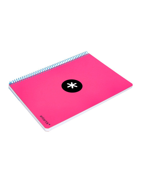 CUADERNO ESP. ANTARTIK FL. T.EXTRA.4MM 80H. 100GR. ROSA