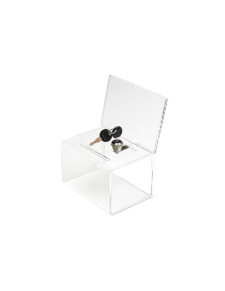 BUZON SUGERENCIA CERRADURA DOS LLAVES COL.CRISTAL TPTE 109X154X205 MM