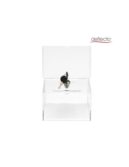 BUZON SUGERENCIA CERRADURA DOS LLAVES COL.CRISTAL TPTE 109X154X205 MM