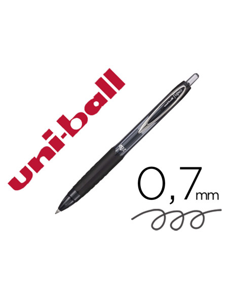 BOLIGRAFO UNI-BALL ROLLER UMN-207 RETRACTIL 0,7 MM COLOR NEGRO