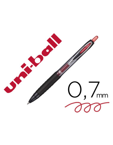BOLIGRAFO UNI-BALL ROLLER UMN-207 RETRACTIL 0,7 MM COLOR ROJO