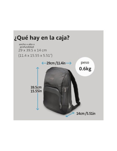 MALETIN PORTATIL 14" ULTRABOOK COL.NG.430X310X100MM MOCHILA K62591EU