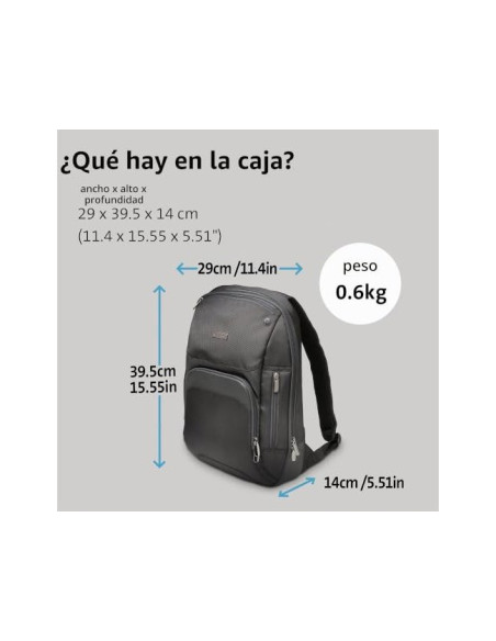 MALETIN PORTATIL 14" ULTRABOOK COL.NG.430X310X100MM MOCHILA K62591EU