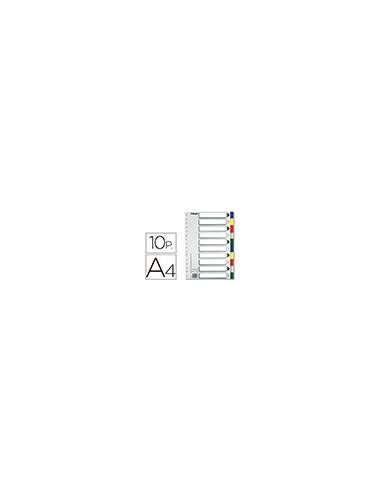 SEPARADOR ESSELTE PLASTICO JUEGO 10 SEPARADORES A4C/5 MULTITALADRO