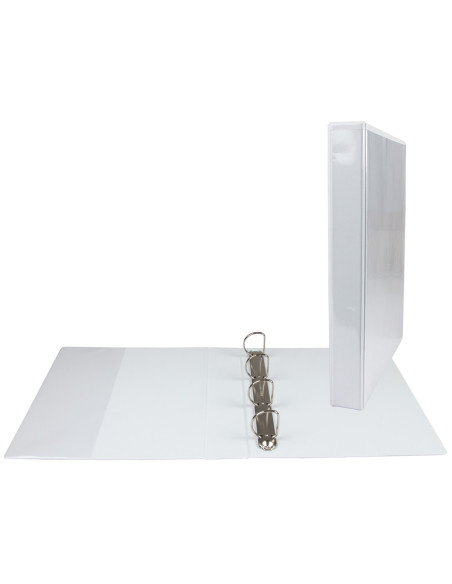CARPETA CANGURO 4 ANILLAS MIXTAS 25MM ESSELTE A4 PLASTICO BLANCA 1440