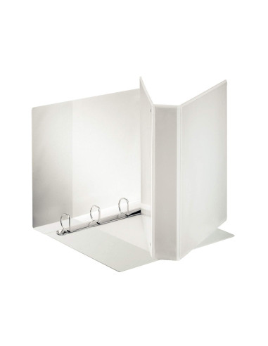 CARPETA CANGURO 4 ANILLAS MIXTAS 25MM ESSELTE A4 PLASTICO BLANCA 1440