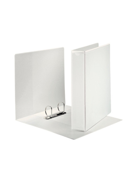 CARPETA CANGURO 2 ANILLAS MIXTAS 40MM ESSELTE A4 PLASTICO BLANCA