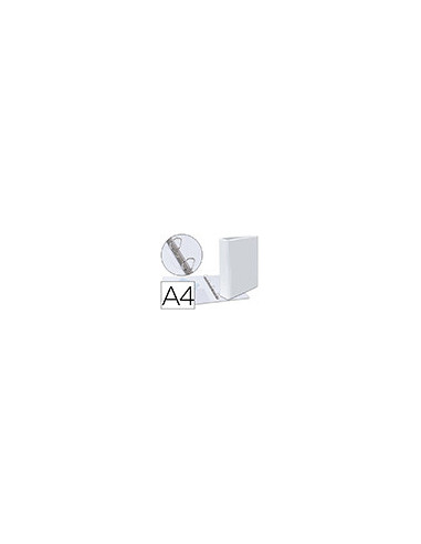 CARPETA CANGURO 4 ANILLAS MIXTAS 40MM ESSELTE A4 PLASTICO BLANCA 1460