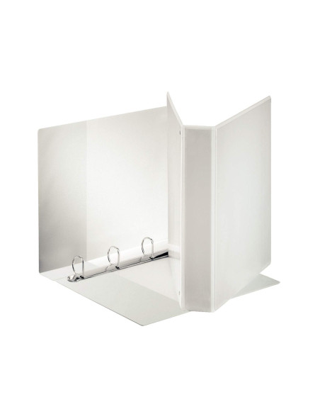 CARPETA CANGURO 4 ANILLAS MIXTAS 40MM ESSELTE A4 PLASTICO BLANCA 1460