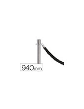 POSTE SEPARADOR CROMADO SATINADO ALTURA 940 MM BASE 320 MM 2