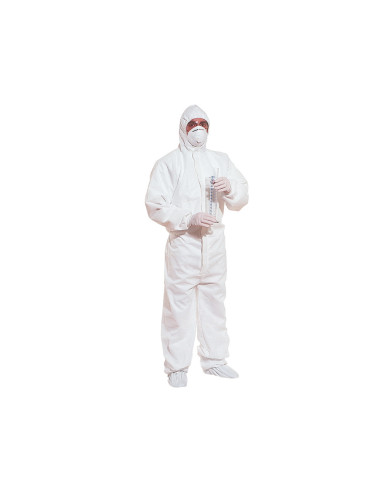 TRAJE SEGURIDAD DELTAPLUS PP CAPUCHA UN SOLO USO COL.BLANCO T. XL