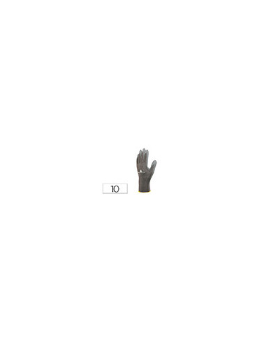 GUANTE POLIESTER ANTIDESLIZANTE LAVABLE ESP. MANUTENCION GRIS T. 10